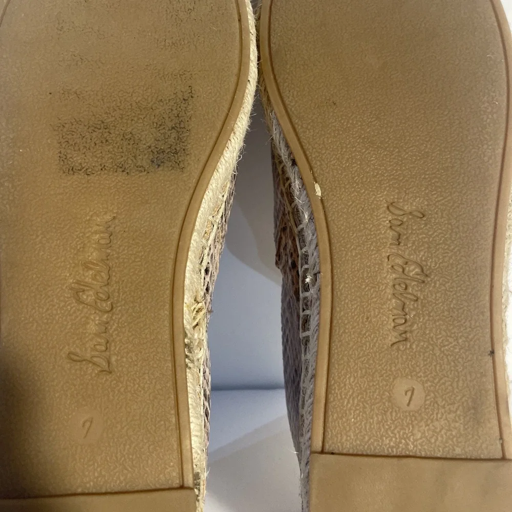 Sam Edelman Kesia Espadrille Flats Womens 7M Leather Upper 1
